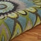 Homeroots 5 ft. Round Green Peacock Feather Area Rug 396247 - alternate 6